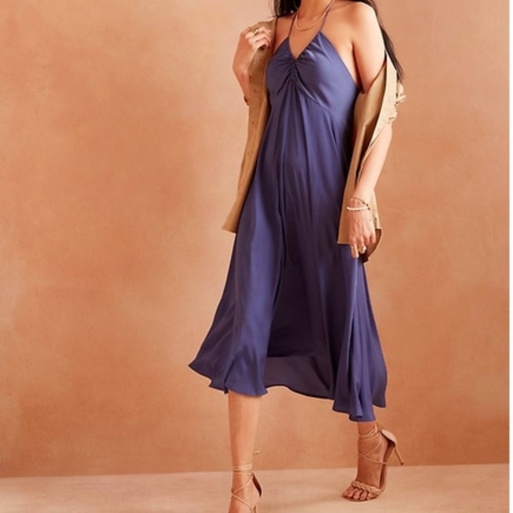 NWT - Banana Republic Factory -  Ruched Halter Slip Dress